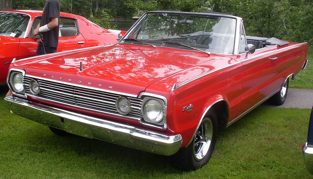 1966 Plymouth Satellite Red Convertible